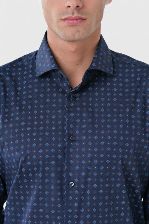Camicia regular a fantasia