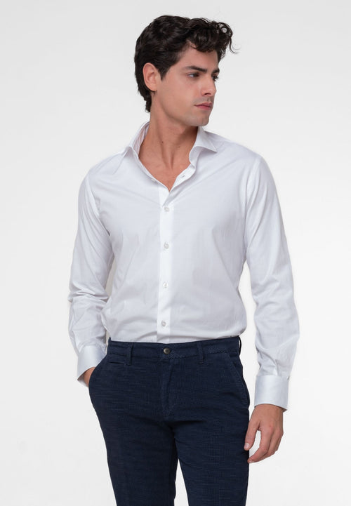 Camicia regular tinta unita
