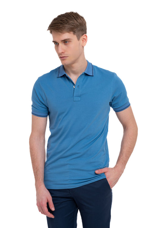 Polo manica corta regular in jersey