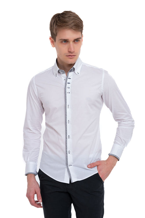 Camicia slim con profilo