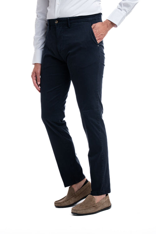 Pantaloni regular tasca America in piquet