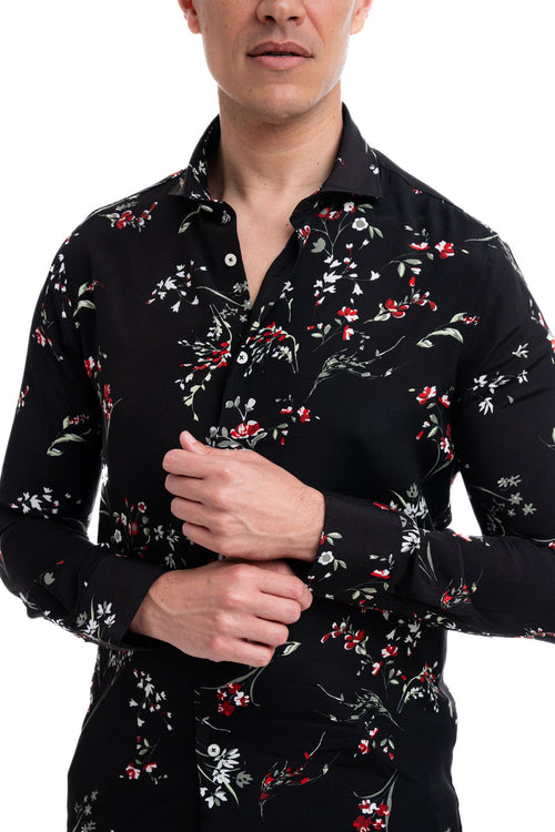 Camicia fantasia in viscosa