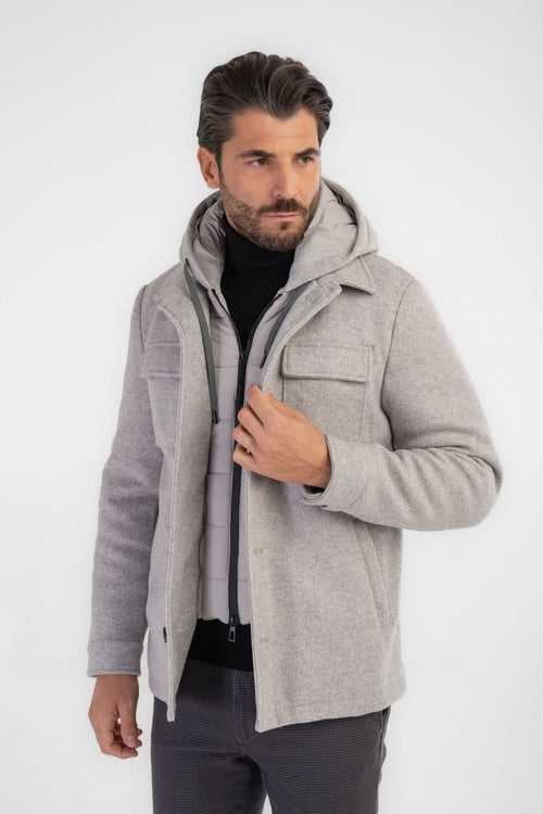 Giaccone con gilet interno removibile