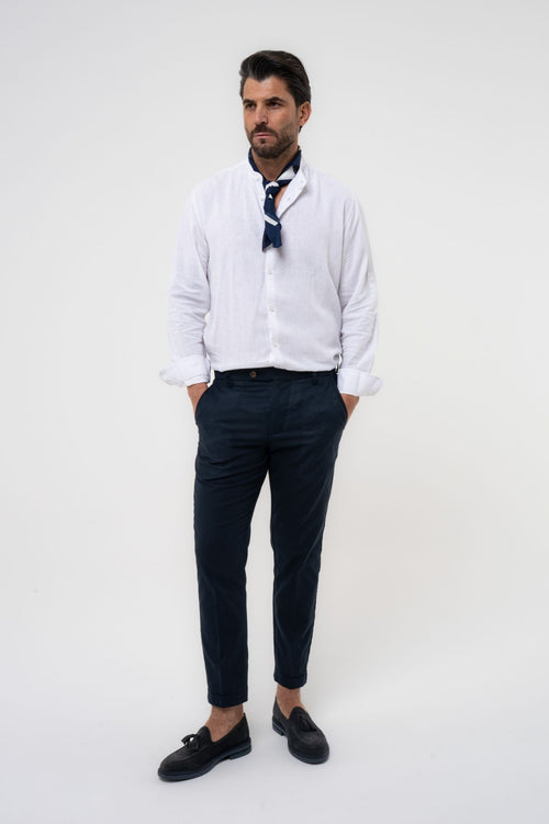Pantaloni in misto lino