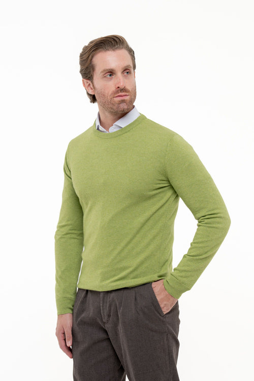 Maglia in mistolana e cashmere