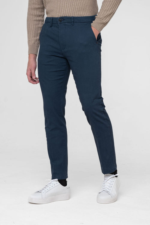 Pantaloni regular micro fantasia