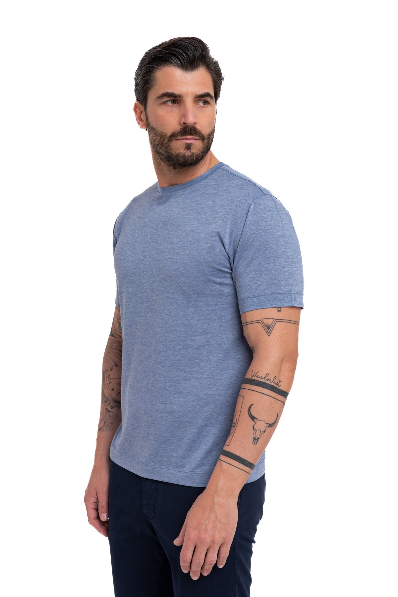 Maglia / Sottogiacca mezza manica effetto melange
