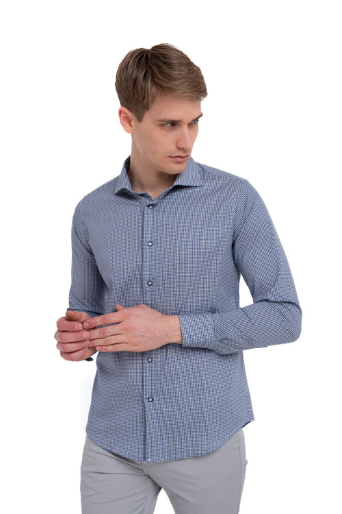 Camicia regular in fantasia