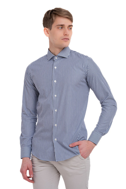Camicia a righe regular fit