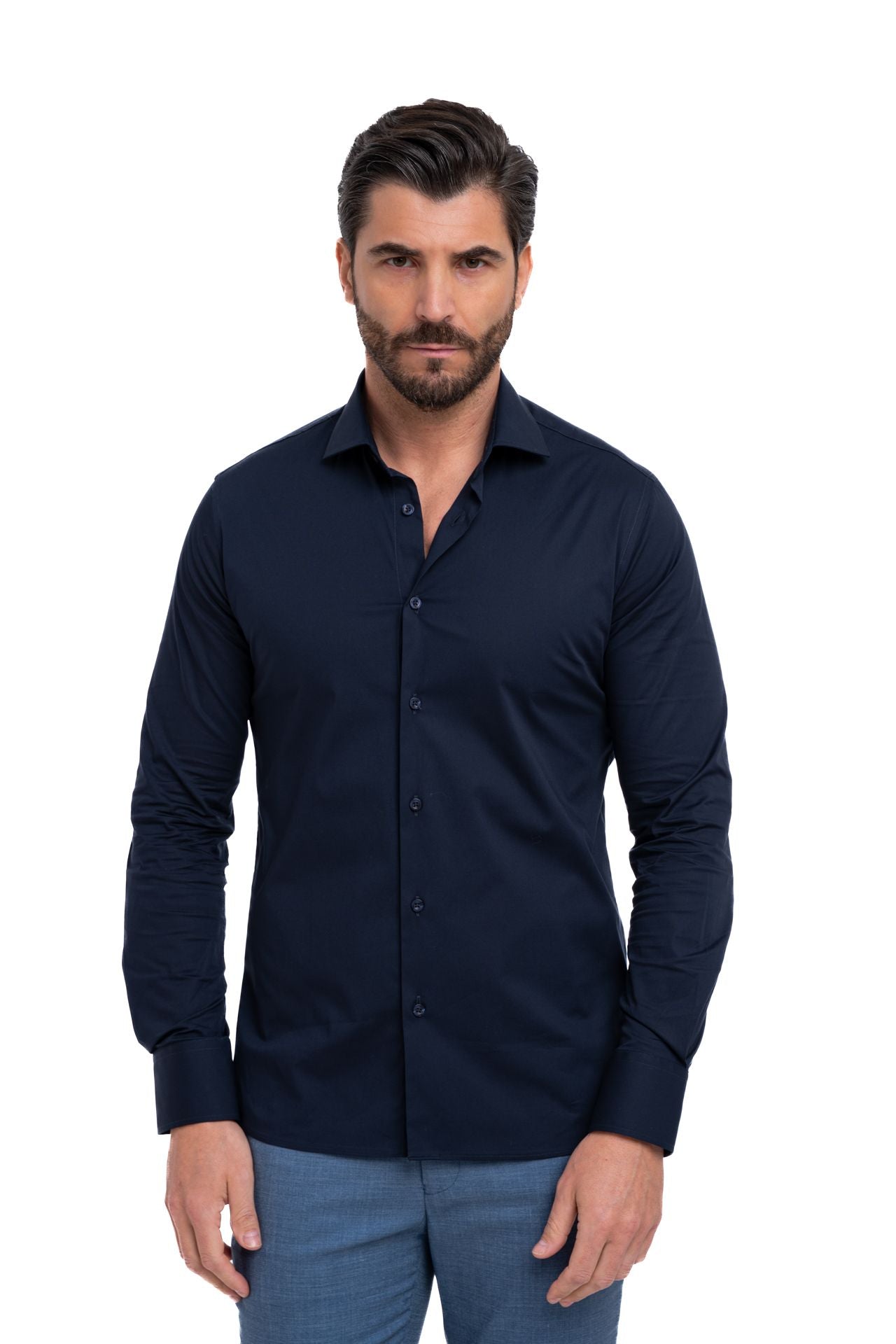 Camicia tinta unita slim