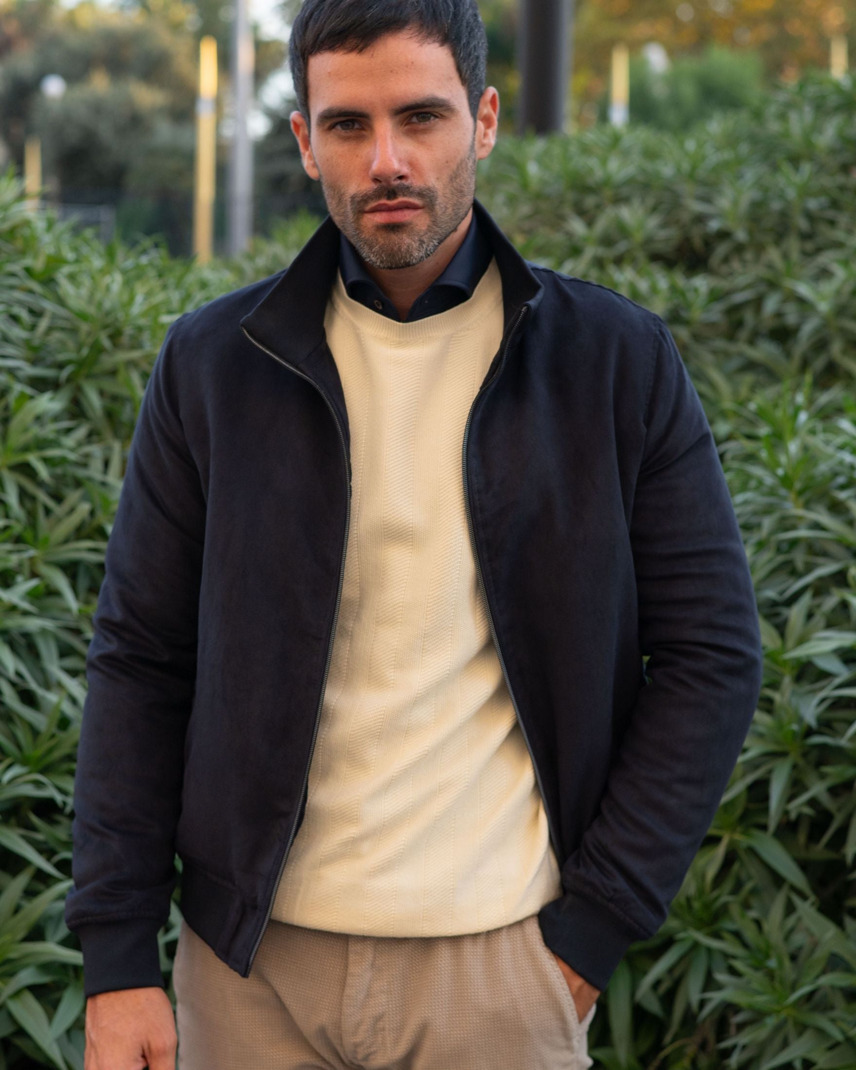 Bomber effetto scamosciato