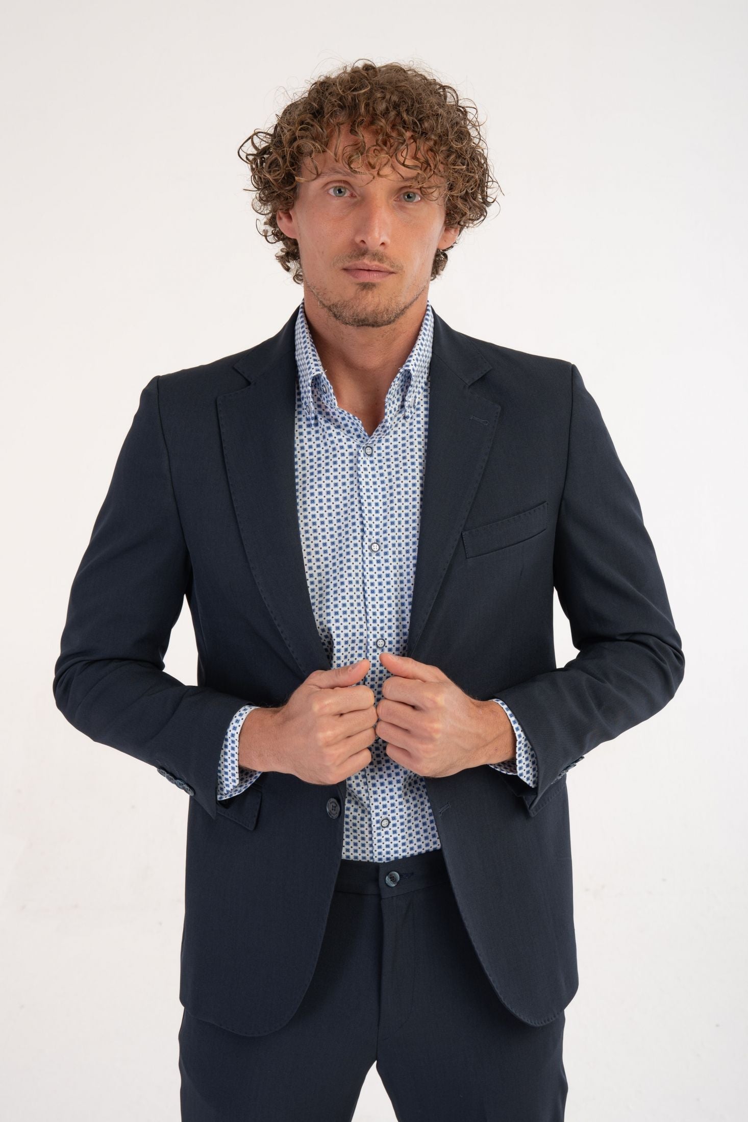 Giacca con texture melange