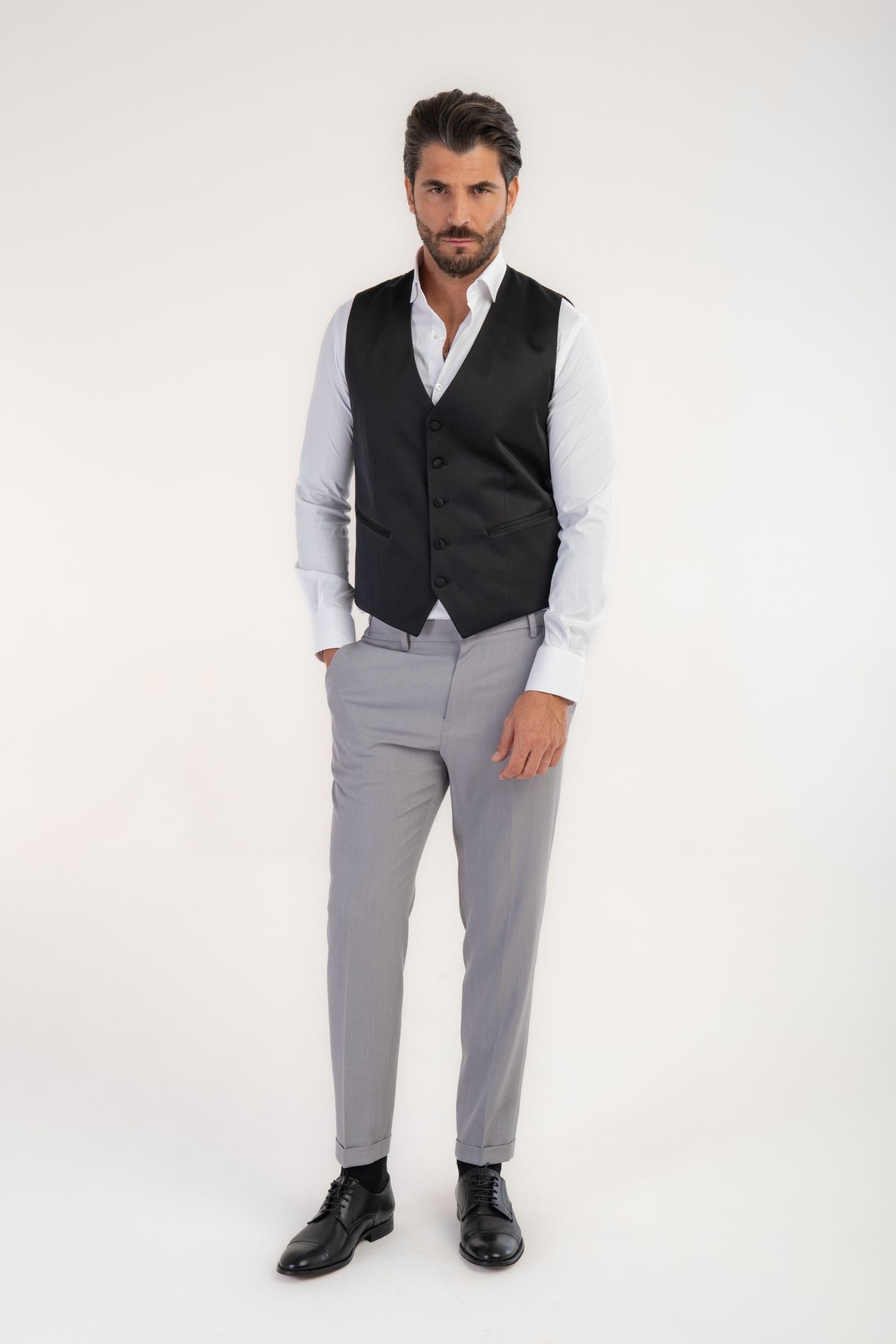 Panciotto smoking raso