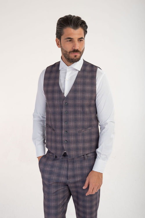 Gilet a quadri