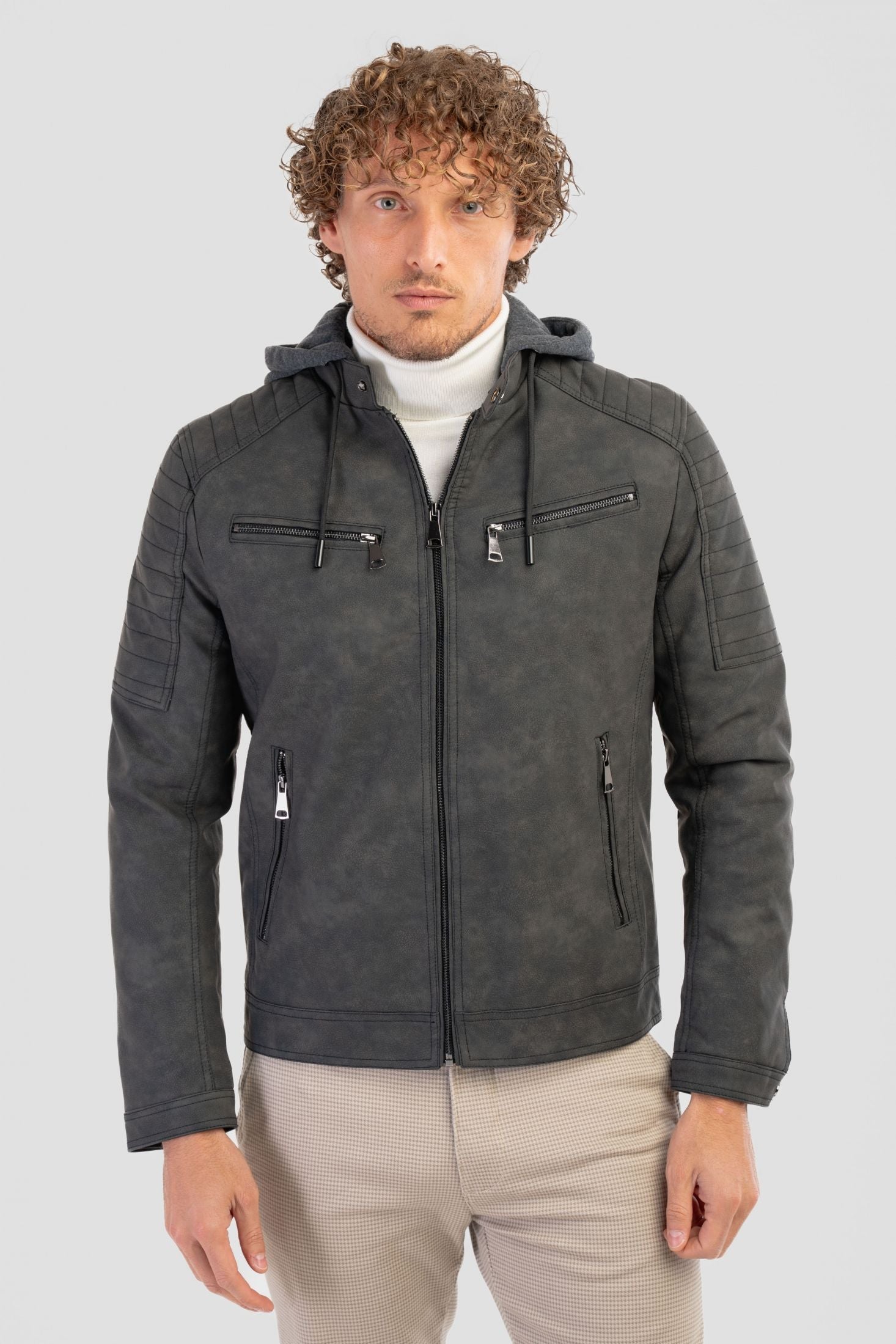 Giubbino effetto nabuk elephant