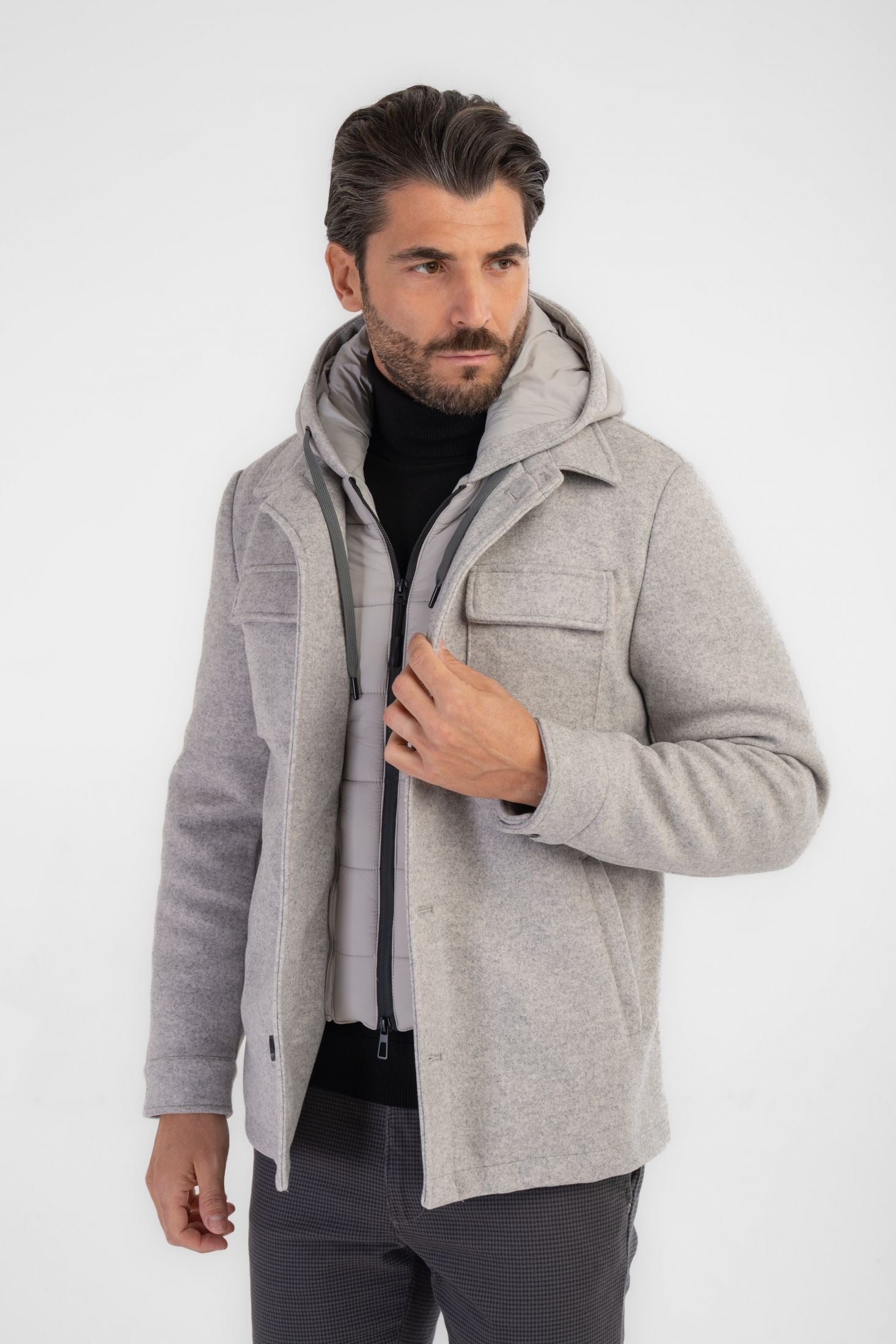 Giaccone con gilet interno removibile