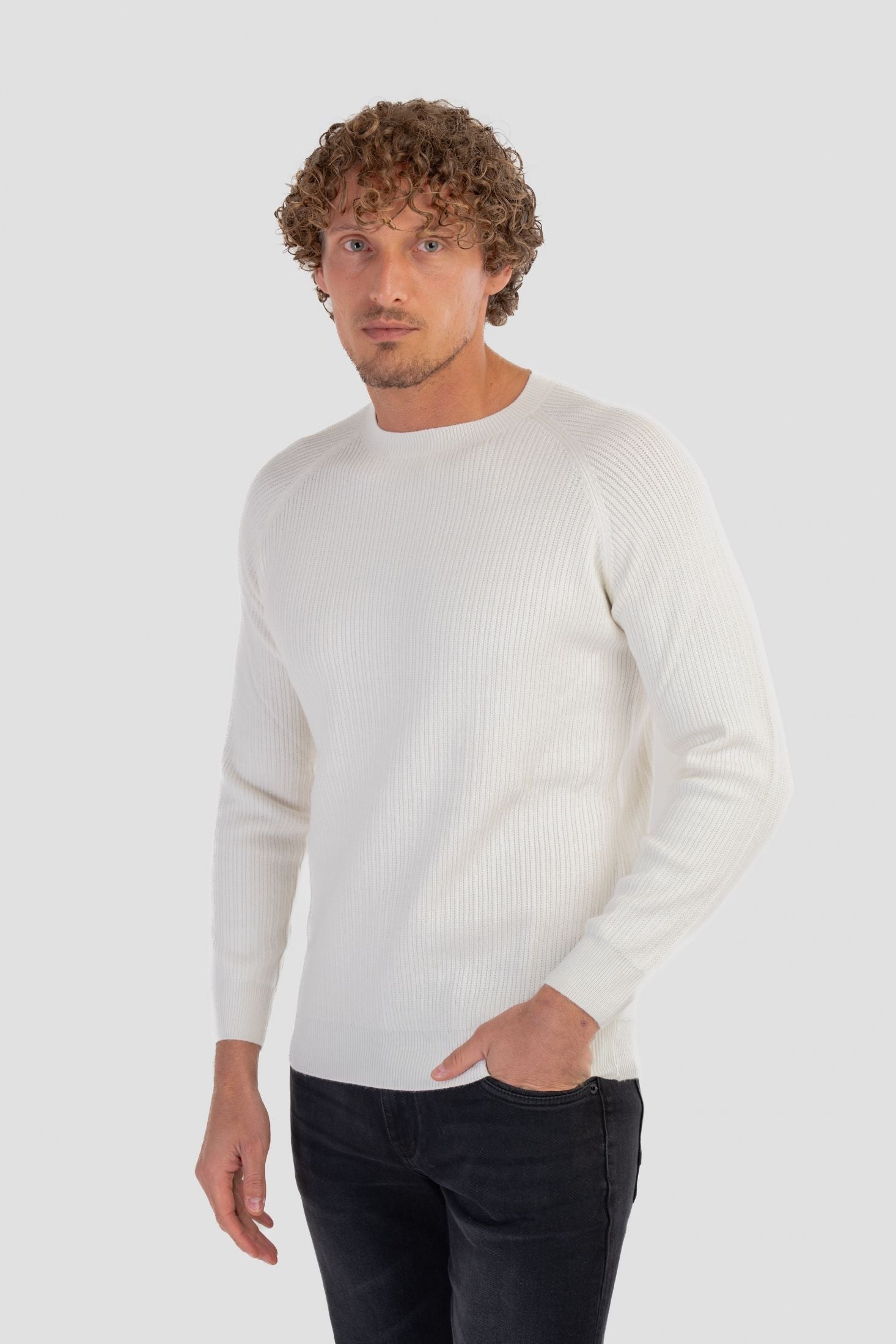 Maglione girocollo raglan