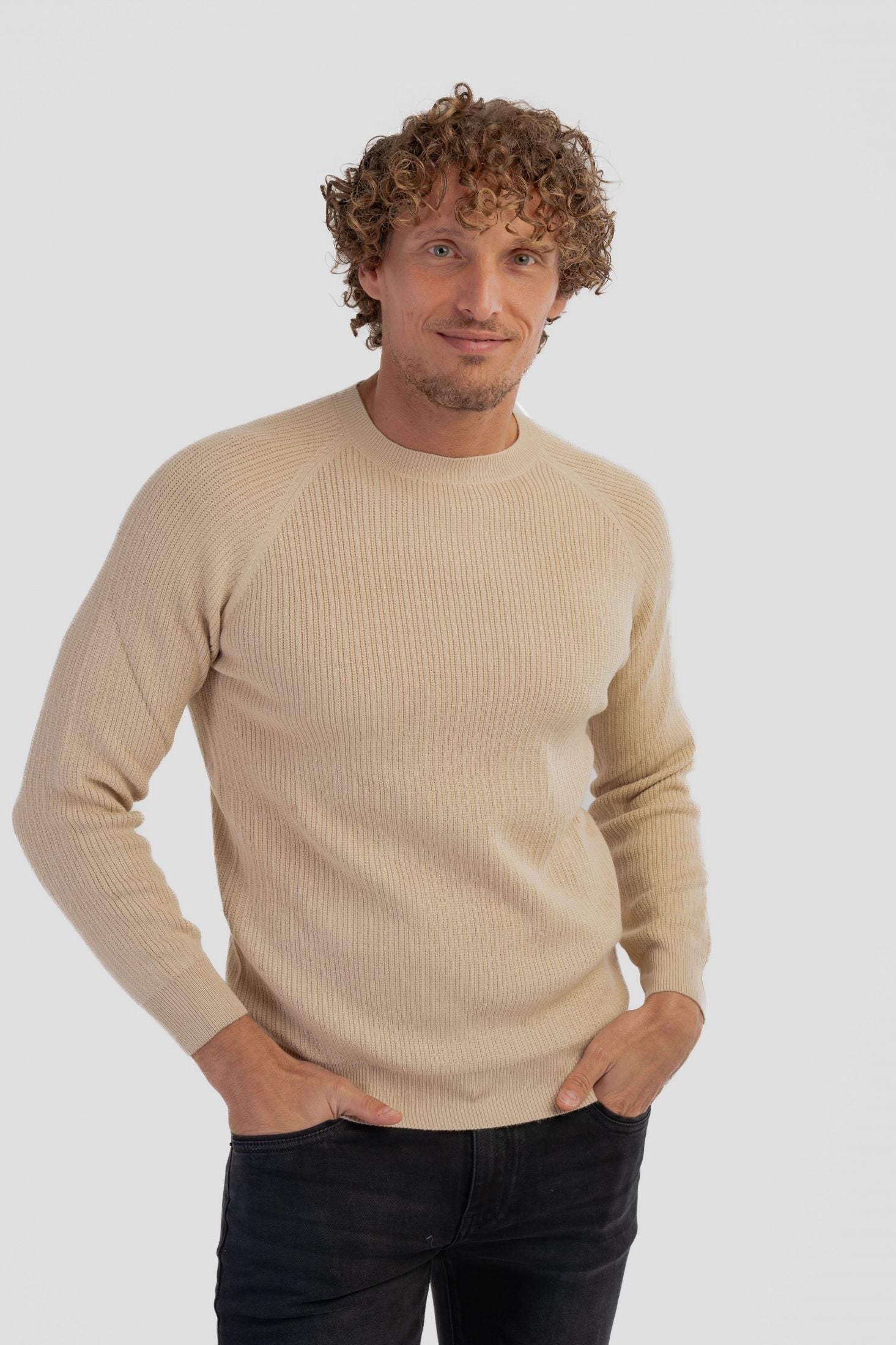 Maglione girocollo raglan