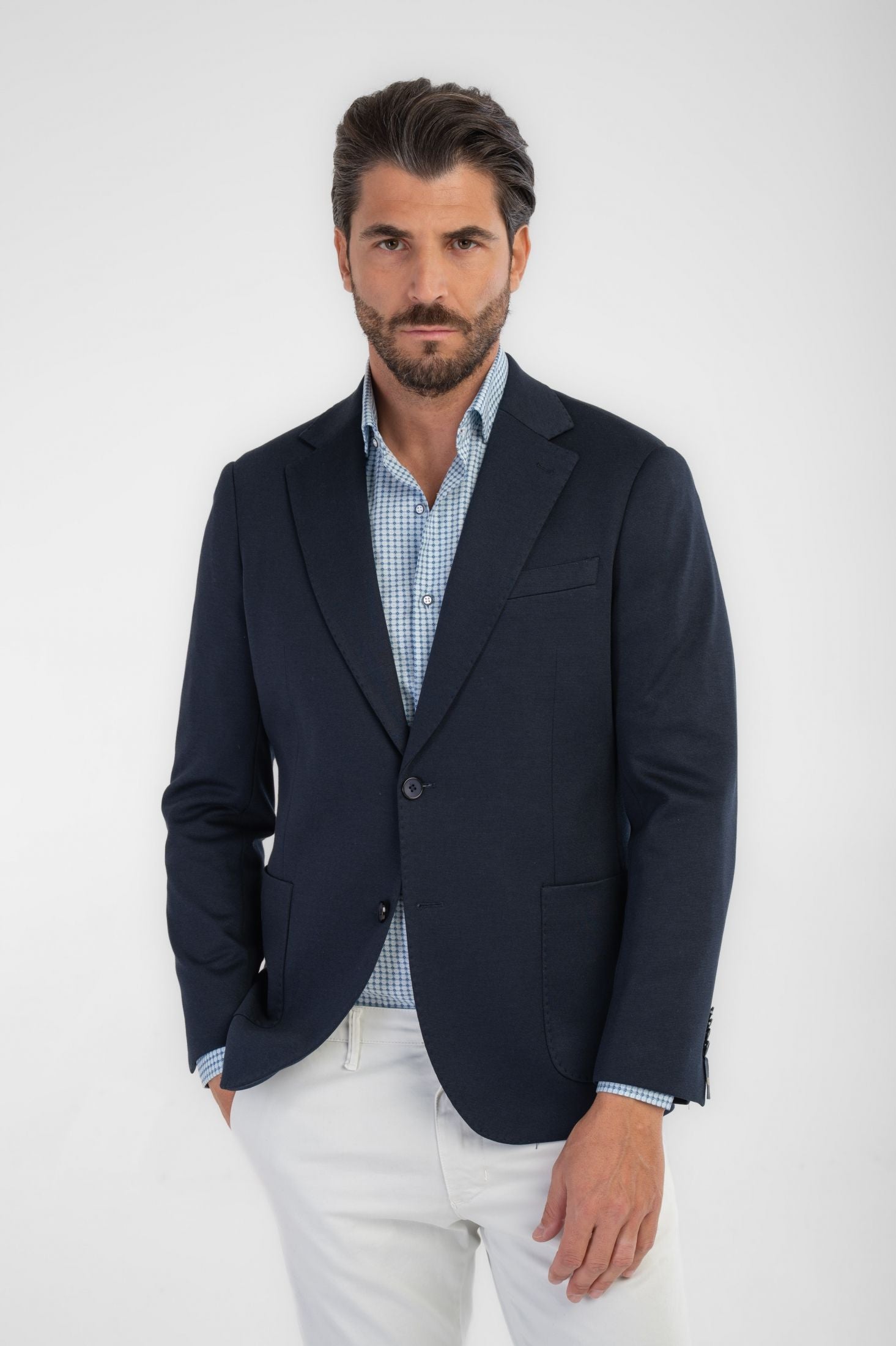 Giacca in jersey strutturato