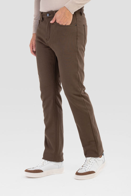 Pantaloni foderati modello jeans