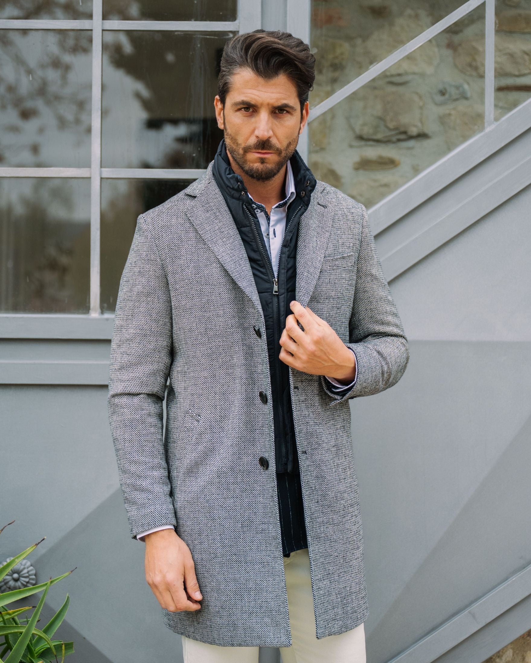 Cappotto con pettorina