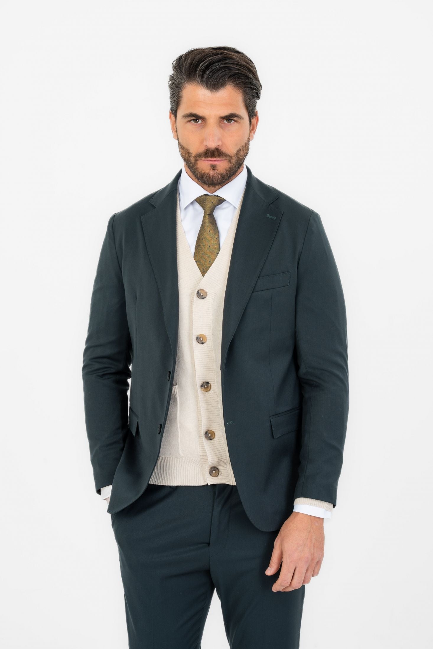 Giacca elegante effetto melange