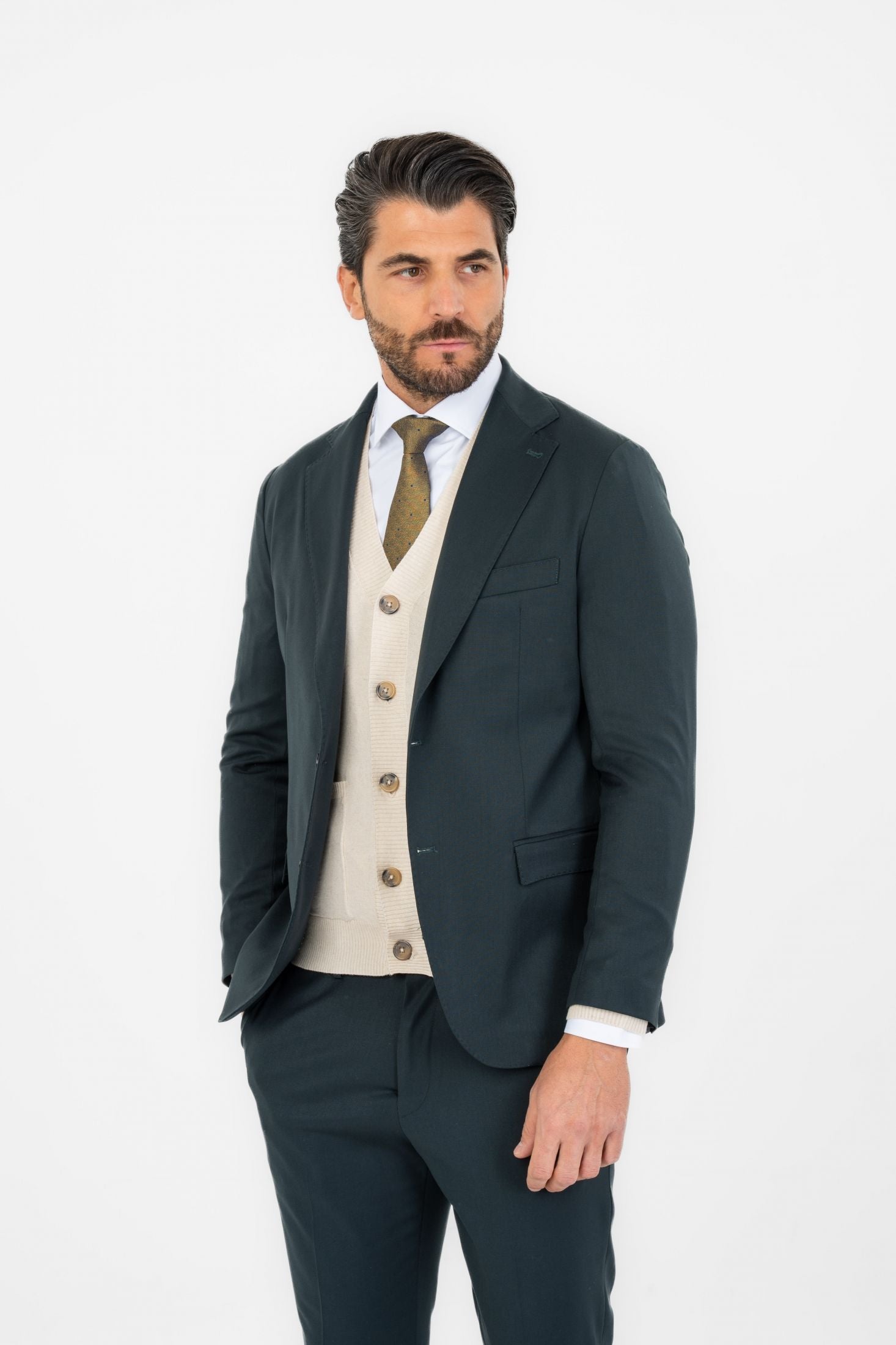 Giacca elegante effetto melange