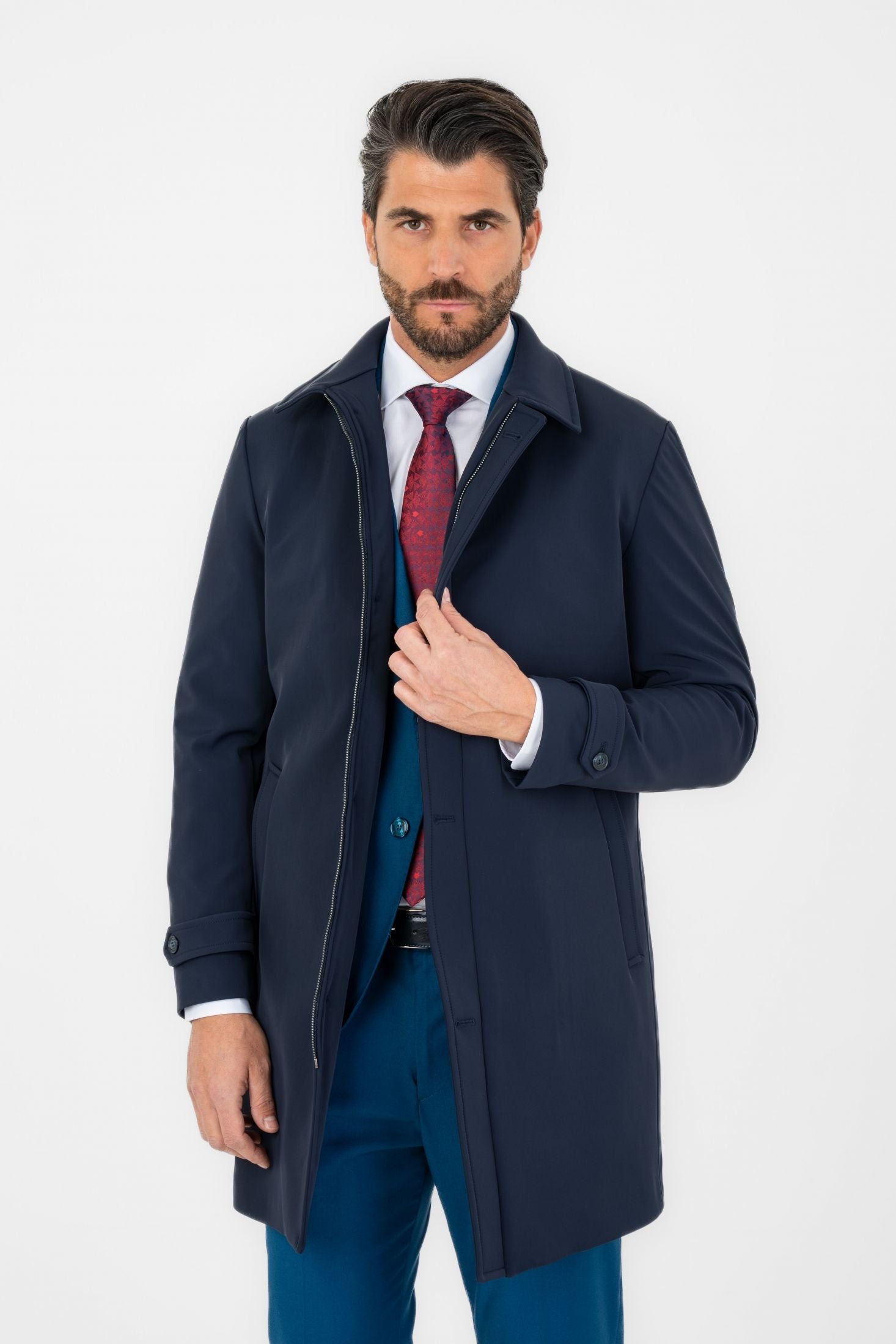 Trench in tessuto tecnico