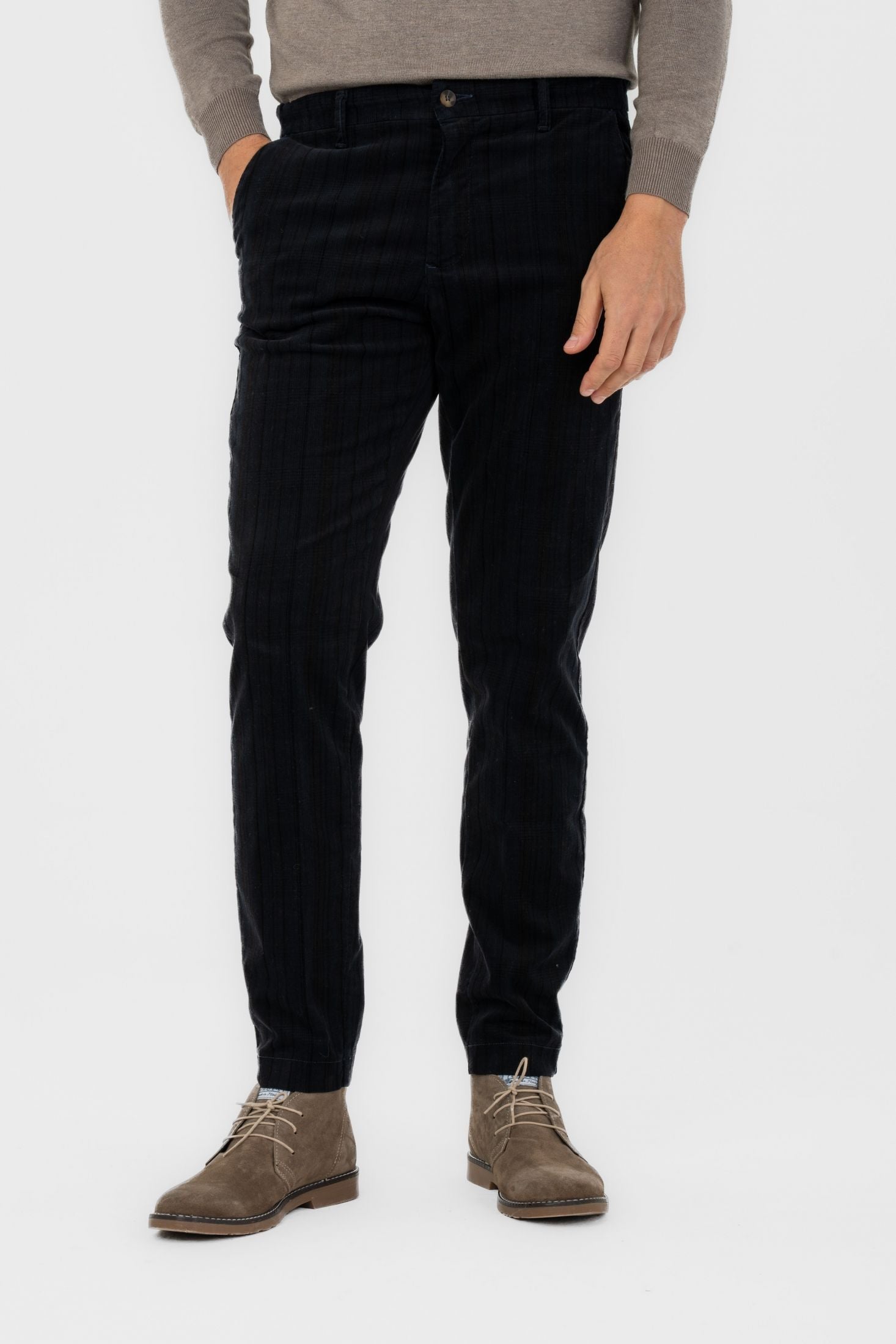 Pantaloni Principe di Galles in velluto