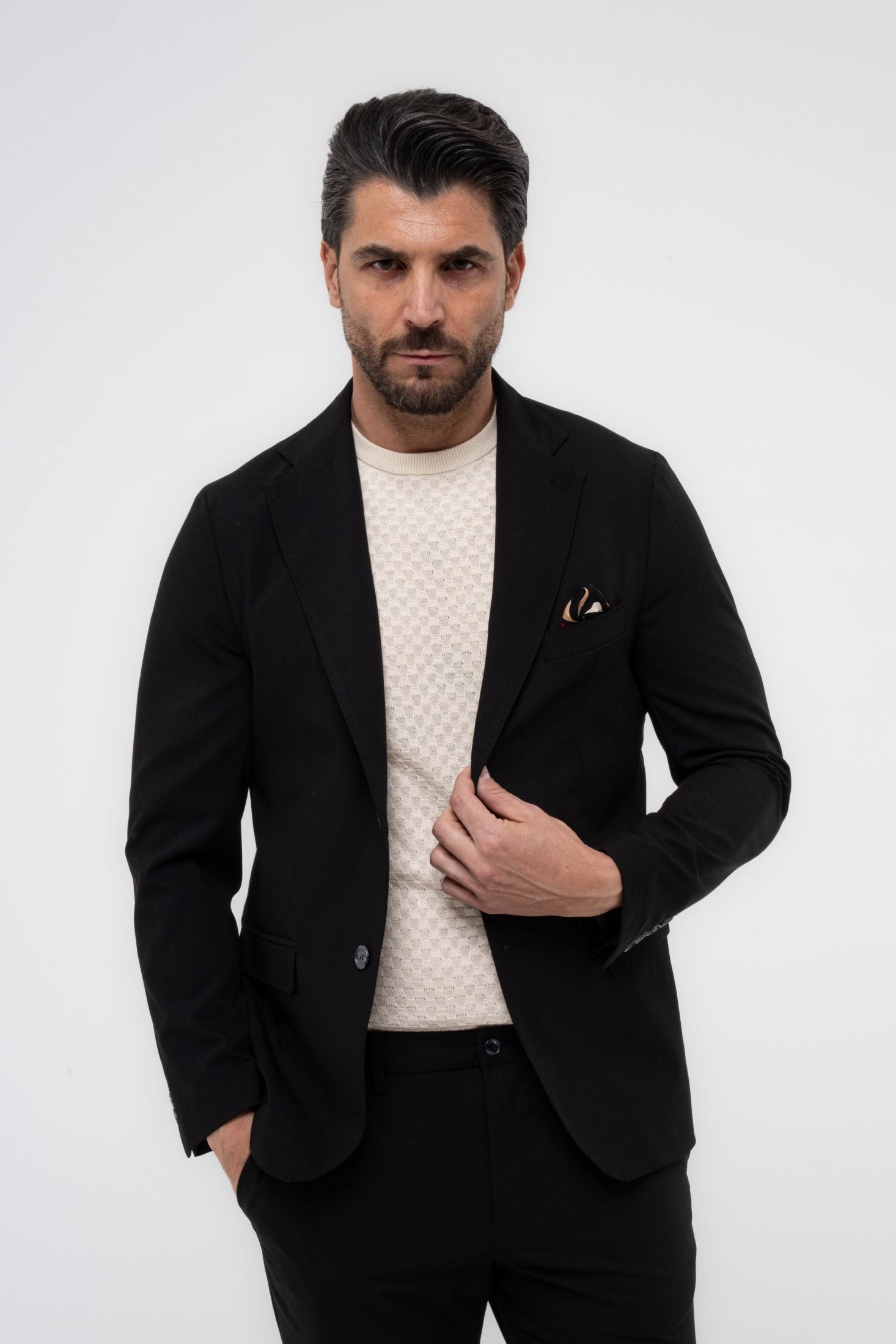 Giacca elegante in tessuto elasticizzato