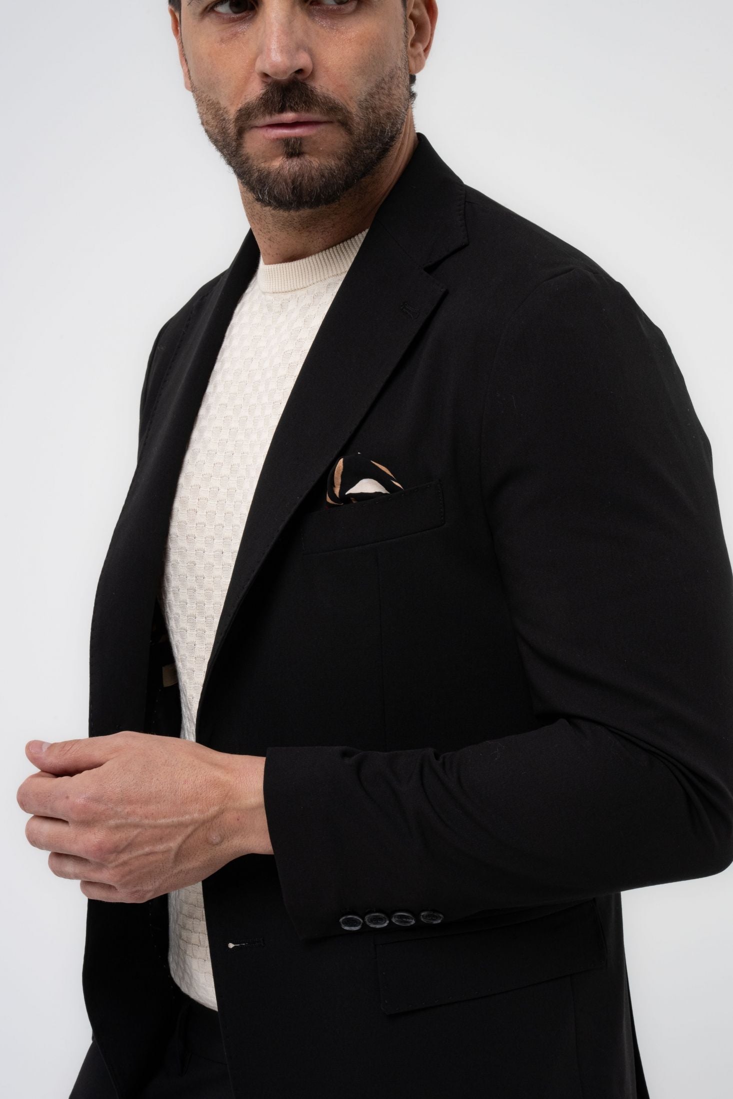 Giacca elegante in tessuto elasticizzato