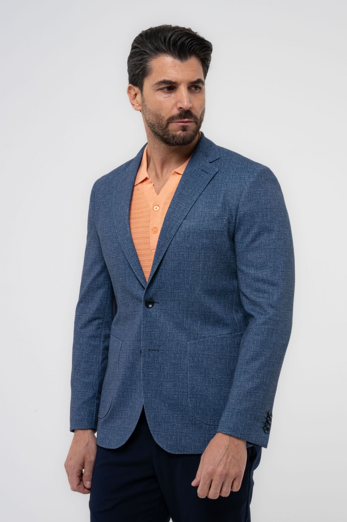 Giacca in texture chevron