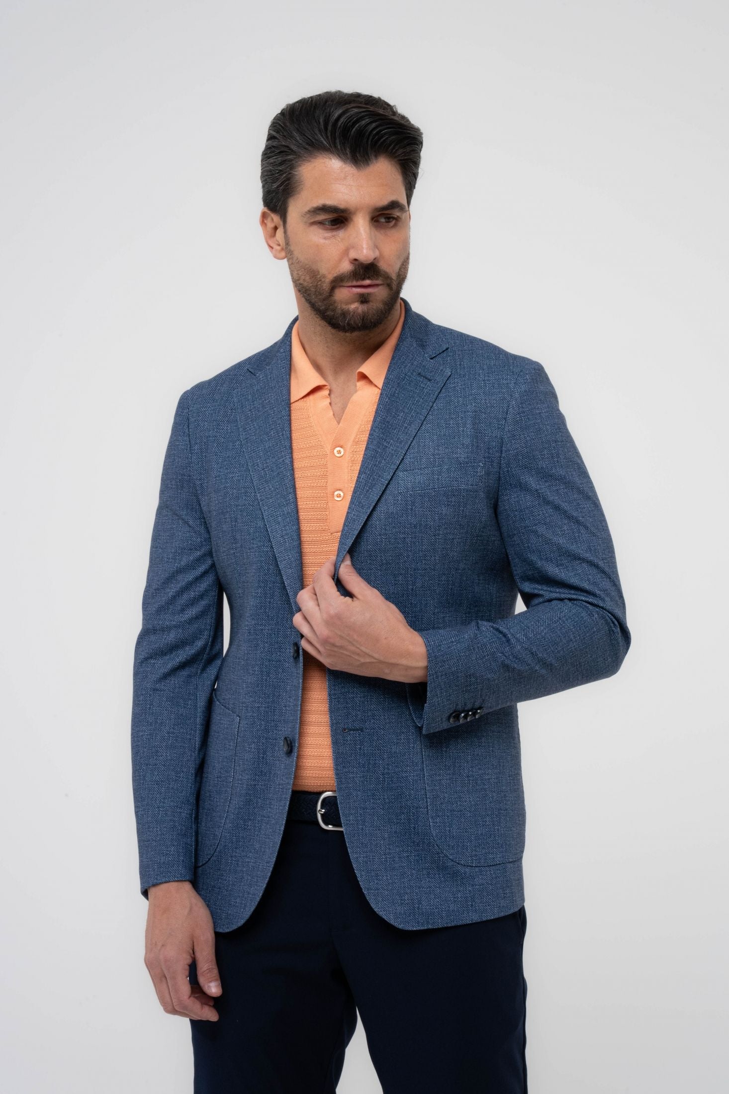 Giacca in texture chevron