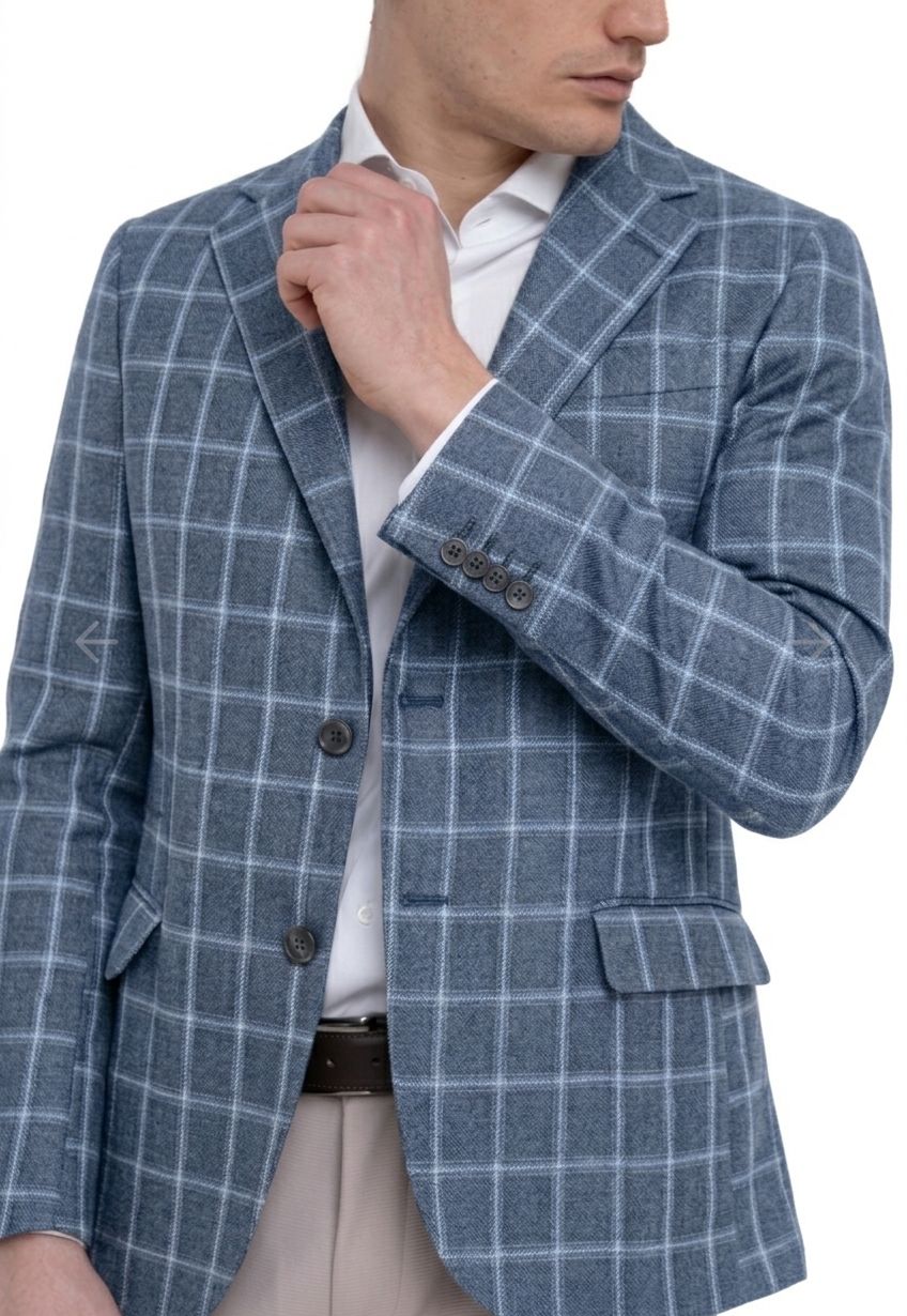 Giacca a quadri regular fit