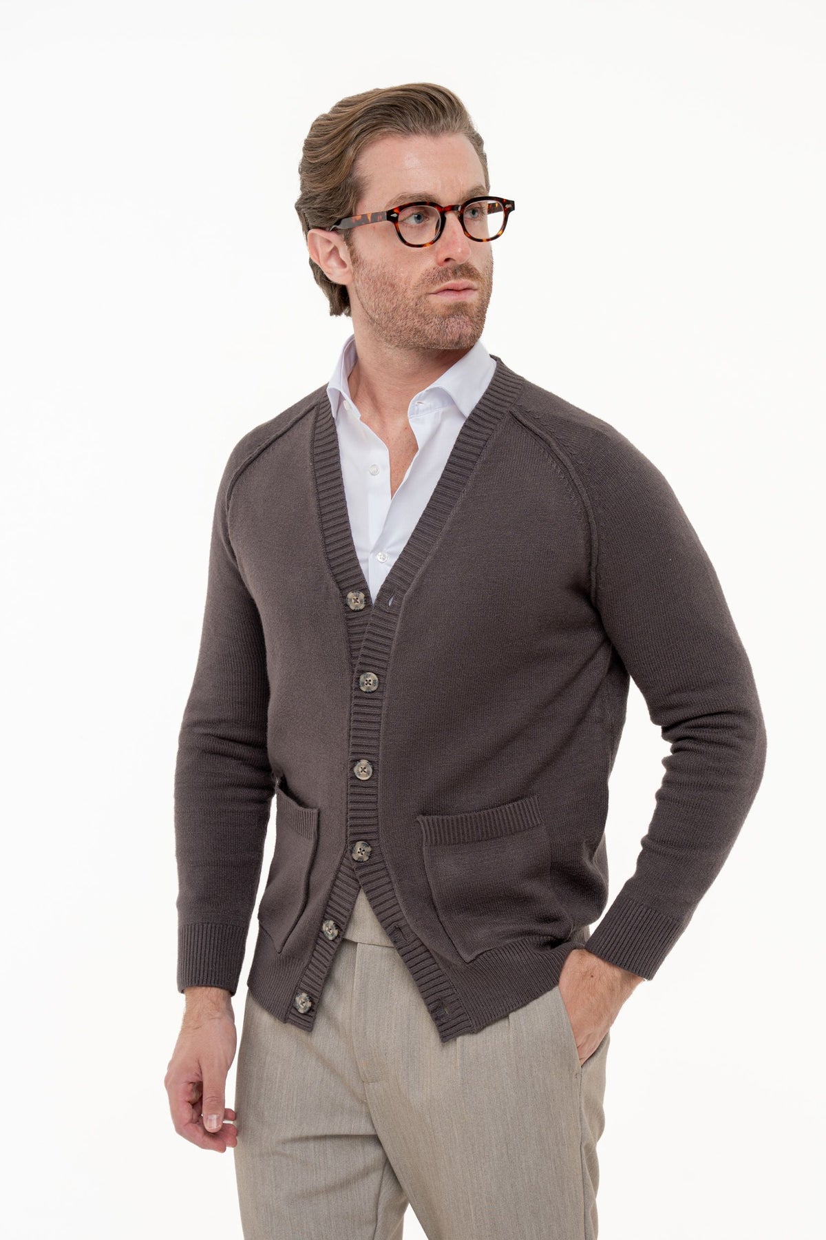 Cardigan con tasche