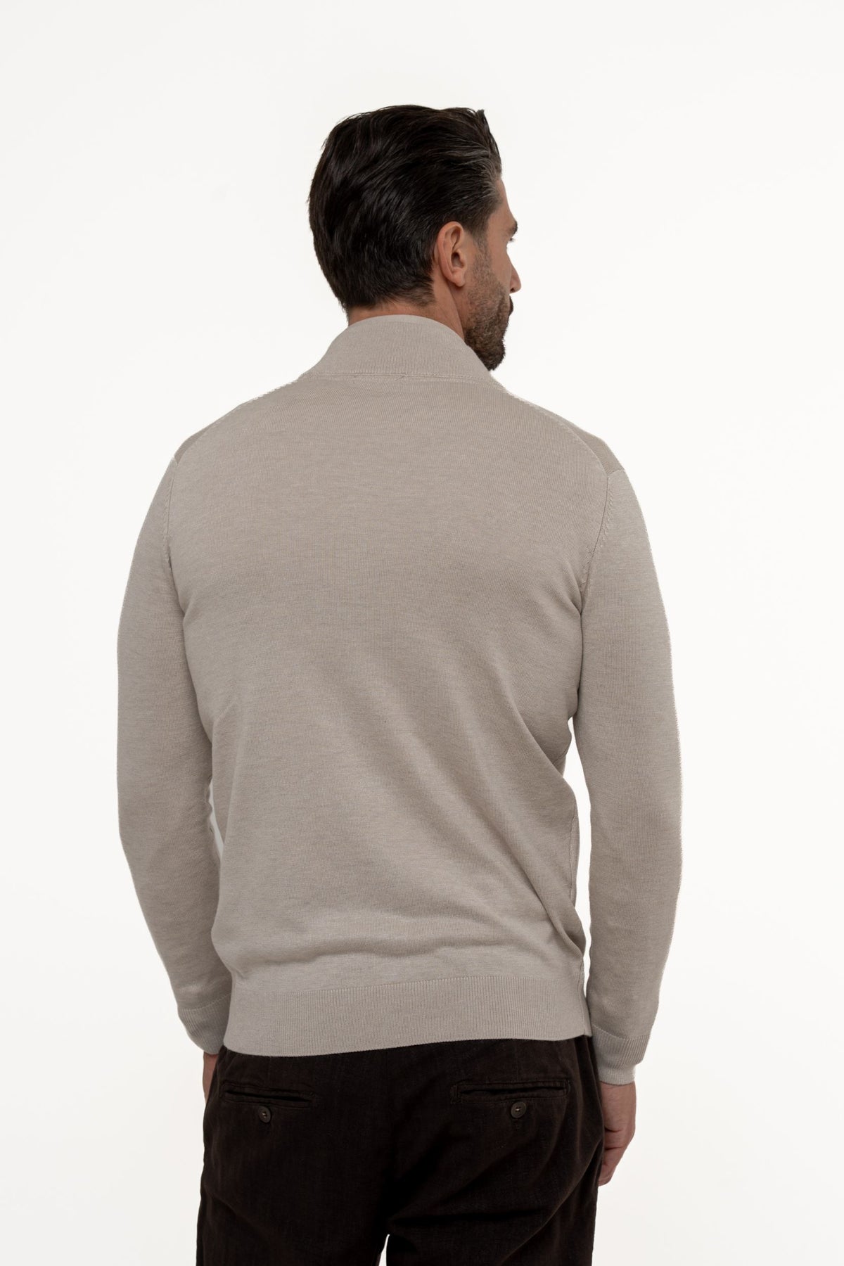 Cardigan con zip e bottoni
