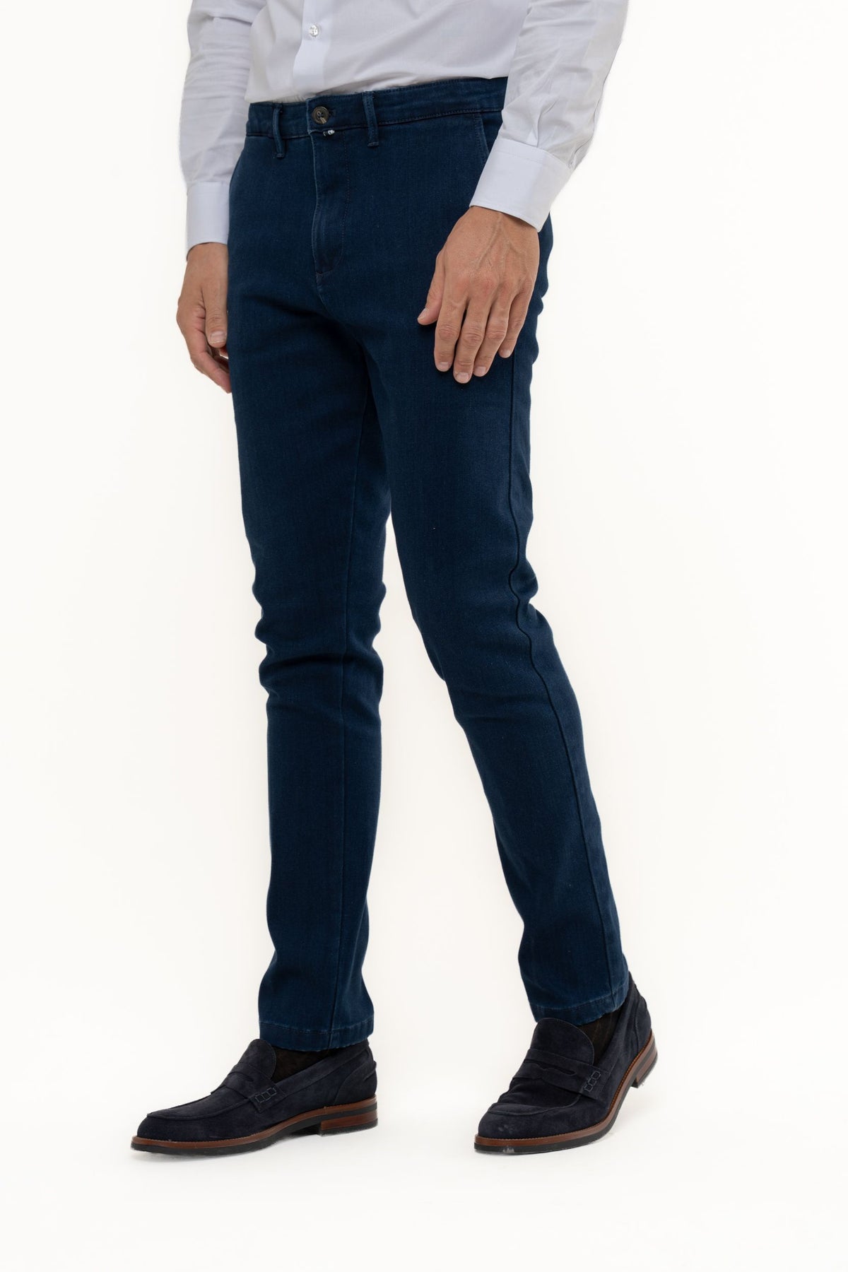 Jeans tasca america con interno felpato