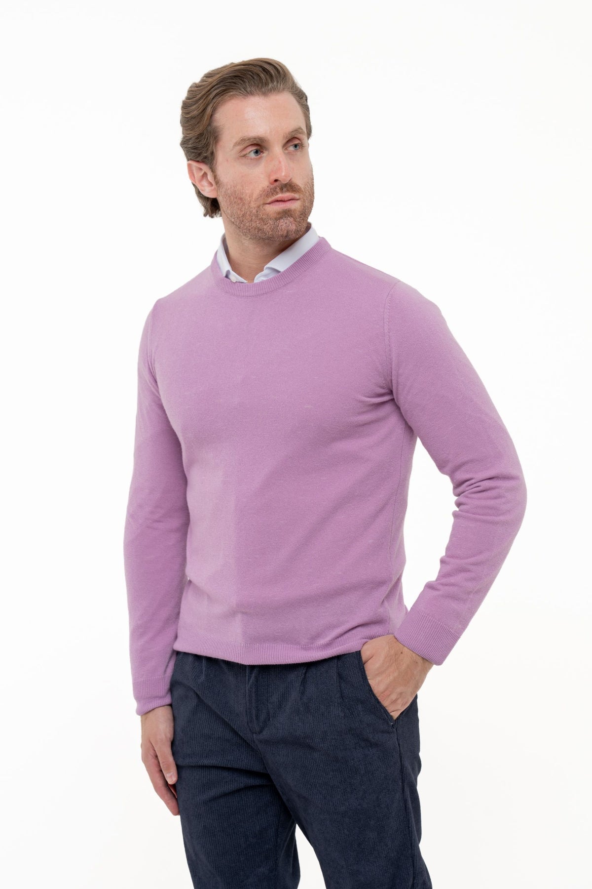 Maglia in mistolana e cashmere