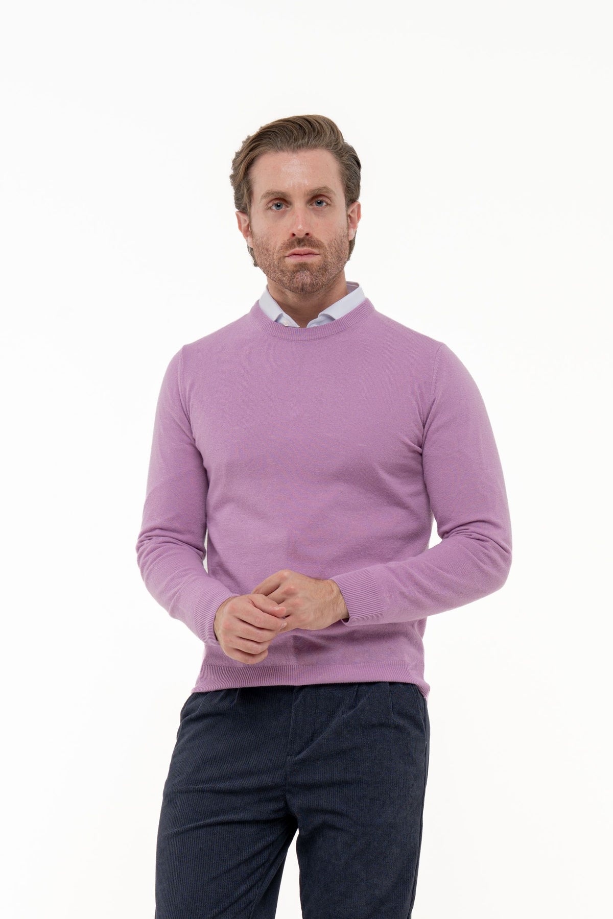 Maglia in mistolana e cashmere