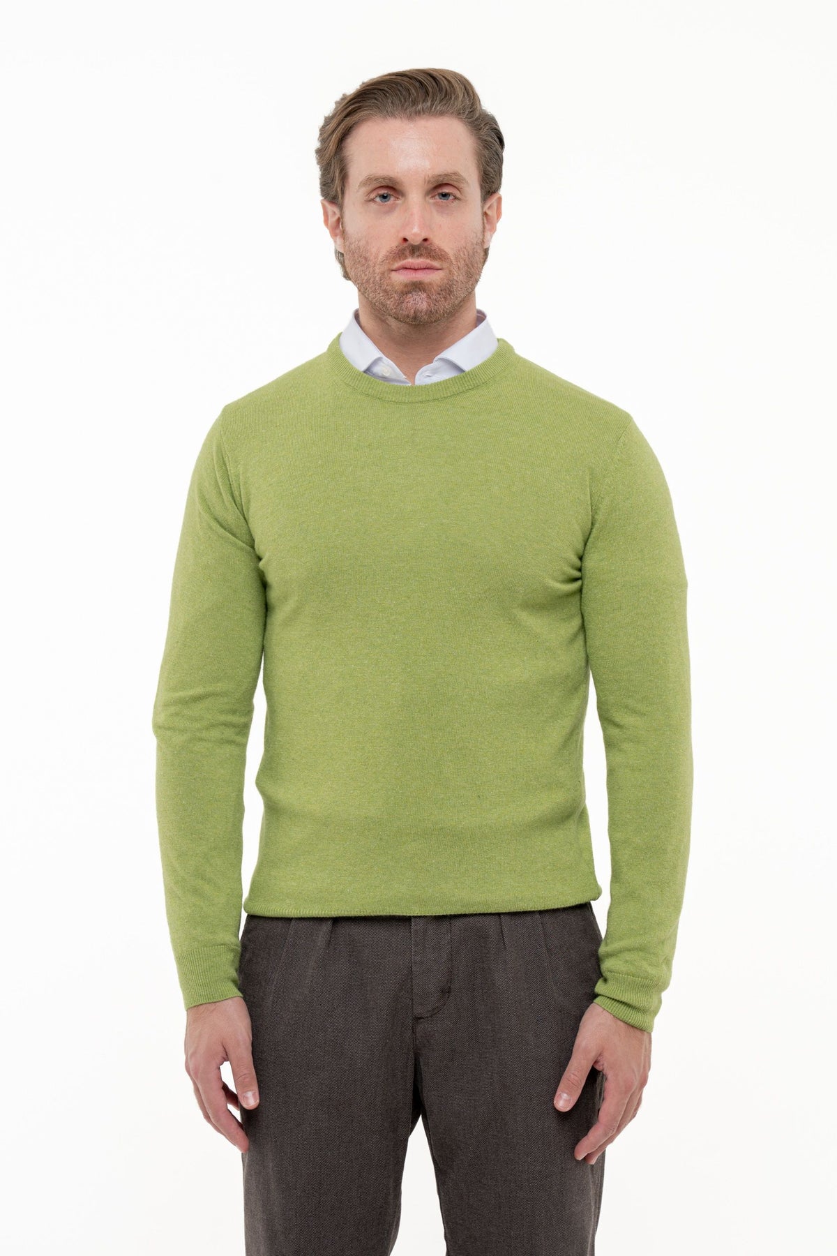 Maglia in mistolana e cashmere