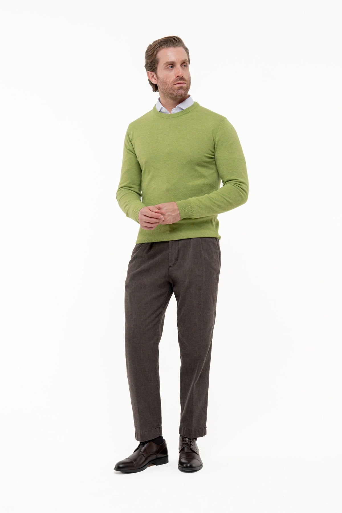 Maglia in mistolana e cashmere