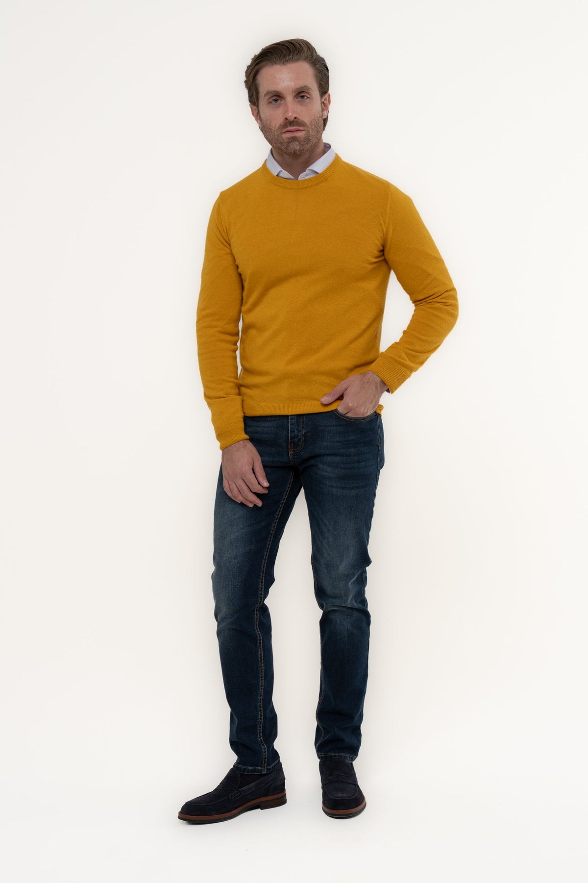 Maglia in mistolana e cashmere